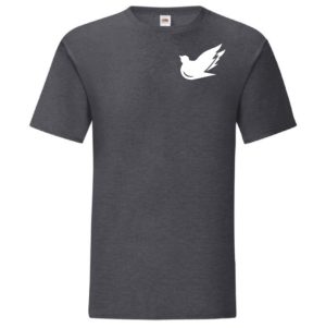 Unisex t-paita Iconic 150T omalla tekstillä, rintapainatus